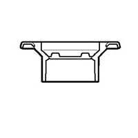 4" x 3" DWV PVC Closet Flange w/ Adjustable Metal Ring & Knockout P811KO-422
