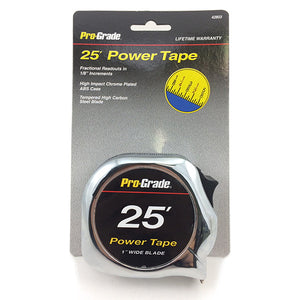 25' Pro-Grade Power Tape Measure