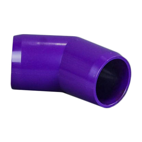 Purple 1-1/4" Furniture Fitting 45 Elbow (FF-45-012-PURPLE)