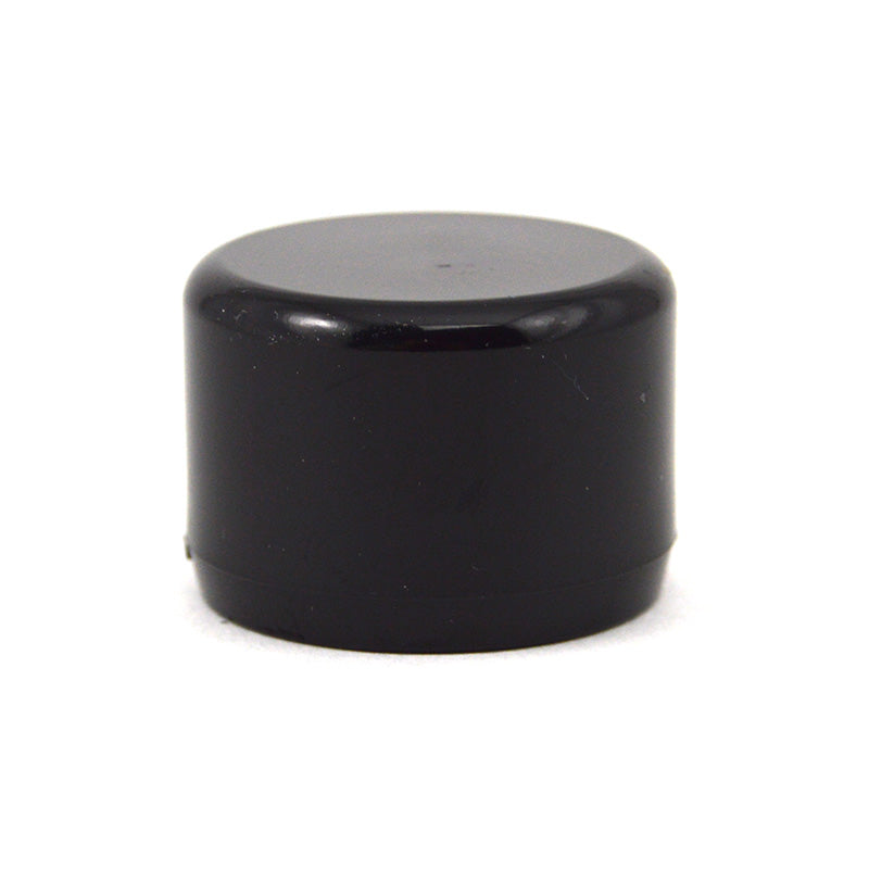 1/2" Black PVC Cap - Furniture Grade