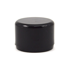 1/2" Black PVC Cap - Furniture Grade