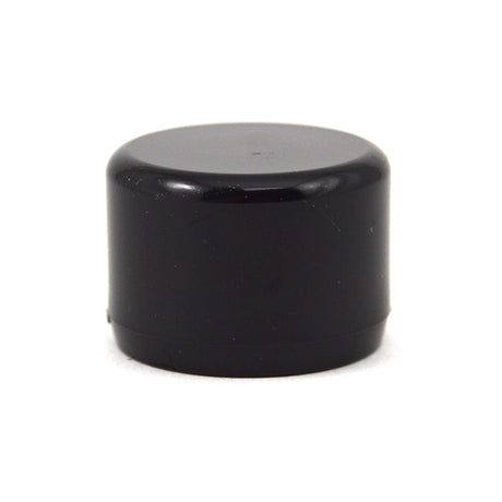 1/2" Black PVC Cap - Furniture Grade