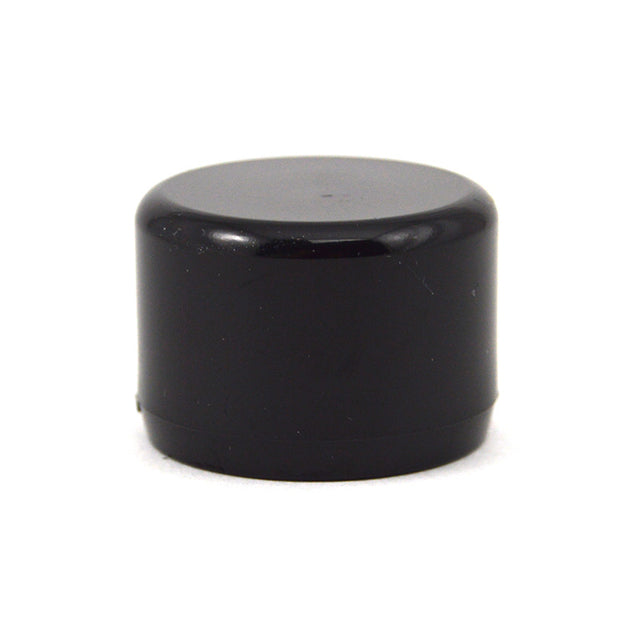 1/2" Black PVC Cap - Furniture Grade