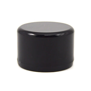 3/4" PVC Cap - Furniture Grade Black