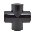 3/4" PVC Cross - Black Furniture Grade