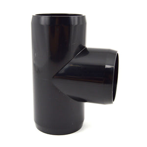 1-1/2" Black PVC Tee FItting