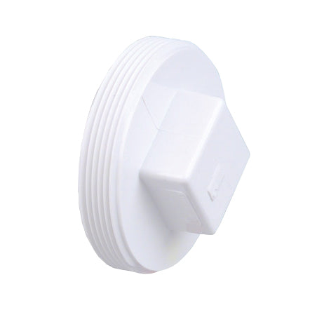 3" DWV PVC Cleanout Plug - Raised Nut D106-030