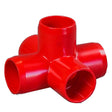 Red 1/2" Furniture Fitting 5-way (FF-5W-005-RED)