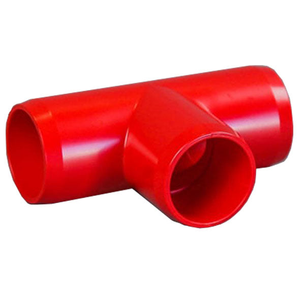 Red 1" Furniture Fitting Tee (FF-T-010-RED)