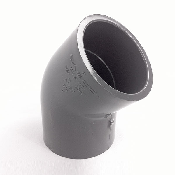 1-1/2" Schedule 80 PVC 45 Elbow 817-015