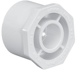 4" x 1-1/2" Sch 40 PVC Reducer Bushing Flush Style - Spig x Soc 437-419