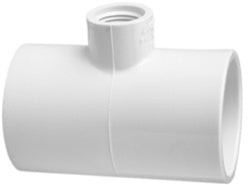5" x 2-1/2" Sch 40 PVC Reducing Tee - Soc x Fpt 402-487