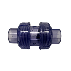 1/2" Clear PVC True Union Swing Check Valve