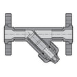 Clear PVC Industrial Y-Strainer