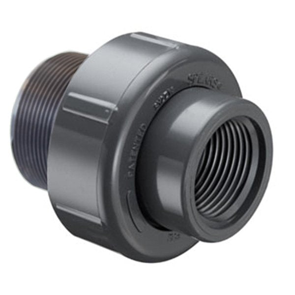 1-1/4" PVC UNION 2000 FPTXMPT EPDM