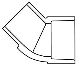 45 street elbow