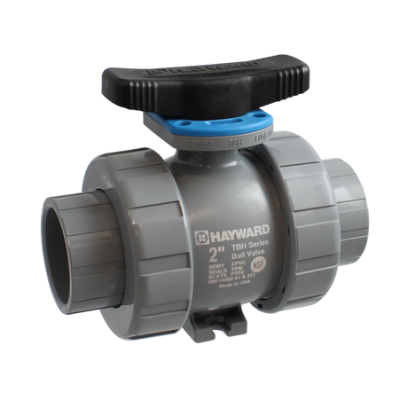 Product Image for - 1/2" PVC TBH Series Ball Valve, SOC/THD Ends, FPM Se...