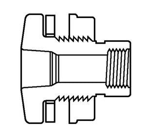 3/4" PVC Tank Adapter - Viton SxFPT 8171V-007