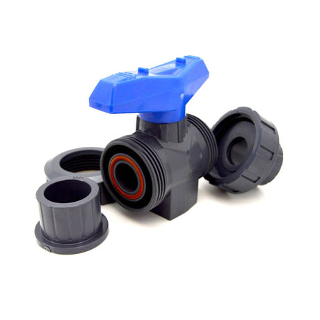 Union ends removable for easy valve servicing