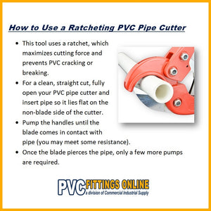 How to Use a Ratcheting PVC Pipe Cutting Tool